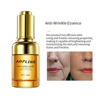 Sérum Visage Anti-Âge et Anti-Rides au Caviar, Peptides et Vitamine C Liquide Minérale Bio, Marque Blanche, Contre les Cernes, Pour Tous Types de Peau