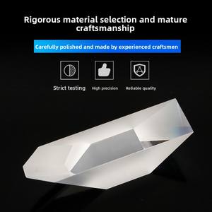 Prisma de Telhado de Vidro Óptico de Alta Precisão Abbe H-K9L, Índice de Refração 1.5163, Transmitância de Luz de 98%, Alcança Imagens de Feixe Precisas - Product Image 2