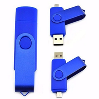 Kustomisasi Grosir Cle OTG Chiavetta USB Otg 3.0 128GB 64GB 32GB USB-Stick Putar untuk Ponsel
