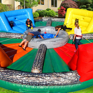 Nhà Máy Chuyên Nghiệp Bán Inflatable Hà Mã Thách Thức Cho Các Bóng Bóng Bơm Hơi Đội Xây Dựng Trò Chơi Bơm Hơi Hà Mã Trò Chơi Cho Bán - Product Image 2