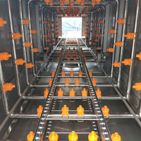 Unité de nettoyage pour conteneurs alimentaires / Laveuse automatique compacte pour paniers et caisses en plastique - Prix usine