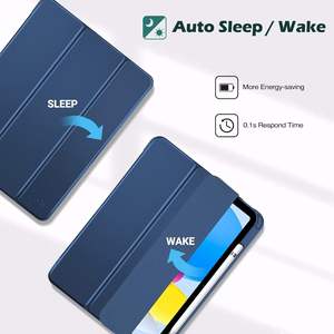 Ốp lưng cho <span class=keywords><strong>iPad</strong></span> 10.9 Inch thế hệ thứ 10 (2022) - Ốp bảo vệ mỏng - Có giá đỡ từ tính & chức năng tự động bật/tắt màn hình (Mẫu # s A2696, A2757, A2777) - Product Image 4