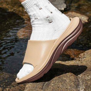 <span class=keywords><strong>Sandales</strong></span> de sport antidérapantes en EVA souple avec logo de marque personnalisé en gros pour hommes et femmes avec fonction d'augmentation de la hauteur - Product Image 5