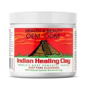 OEM ODM Deep Cleansing Blackhead Remover Moisturizing Whitening Indian Healing Clay Face Mask