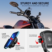 Nouvel arrivage Support de téléphone intelligent à dégagement rapide Support de téléphone pour vélo électrique avec chargeur USB Support de téléphone portable pour moto