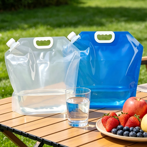 Pochettes souples personnalisables avec votre logo, sans BPA, pour eau purifiée, 10 litres, avec bec verseur et poignée, pour eau alcaline - Product Image 3