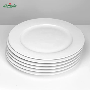 Assiettes en céramique blanches de qualité A en gros, multi-tailles, personnalisables avec logo, pour restaurants, hôtels et mariages - Product Image 6