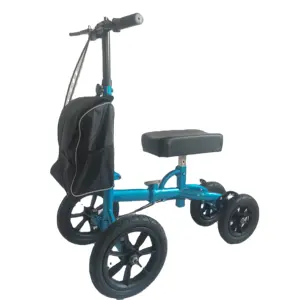 Rollator de cuidados de enfermagem para joelheiras, scooter para deficientes, material de terapia de reabilitação