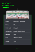Clavier mécanique japonais La langue mondiale des douanes 61 64 68 87 98 104 108 Le clavier mécanique à touches convient à l'ODM OEM