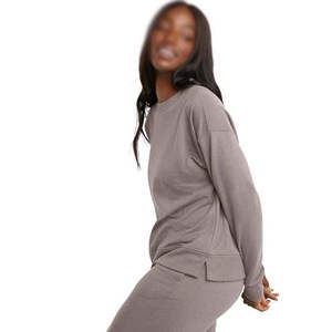 Sudadera extragrande de último diseño con logotipo personalizado, sudadera de Jersey de alta calidad, sudadera de mujer a precios al por mayor - Product Image 4