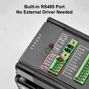 มอเตอร์แบบรวม 23 Modbus-RTU 3N.m RS485 แบบวงปิดออลอินวันสำหรับเครื่องคัดแยกโลจิสติกส์, บรรจุภัณฑ์, มอเตอร์แบบรวม JSS57R3N พร้อม - Product Image 3