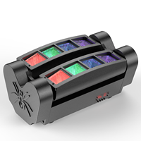 U ̃King Miniklein-Spinnenlampe 60 W 8 LEDs RGBW 4 in 1 Farbe DMX und Tonkontrolle rüttelnder Kopf Bühnenwirkung Licht Led-Bühnenlicht