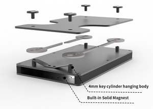 Cartera Magnética de Aluminio Multifuncional con Bloqueo RFID para Tarjetas de Crédito, Sin Cierre, 14 mm de Grosor, 6 Pulgadas, 50 g, CardHoda - Product Image 4
