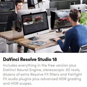 Yuexinxiang Mac/Win <span class=keywords><strong>DaVinci</strong></span> Resolve <span class=keywords><strong>Studio</strong></span> <span class=keywords><strong>18</strong></span> Software Profesional de Edición, Efectos de Color y Postproducción de Audio - En Stock - Product Image 2