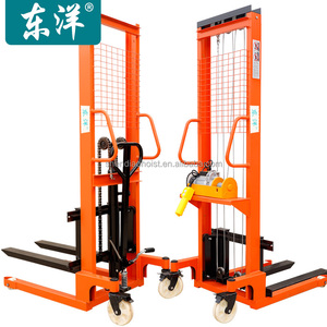 Fabrika yüksek kaliteli manuel elektrikli hidrolik Forklift paleti istifleyici manuel istifleyici forklift  1 Ton <span class=keywords><strong>2ton</strong></span> vinç - Product Image 4