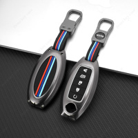 Housse de clé de voiture en alliage de Zinc DM 4 boutons pour Nissan Rogue Altima Maxima Sentra X Trail Patrol Murano Pathfinder Armada Versa