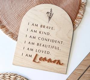 12 mois nouveau-né naissance record découpé au laser souvenir <span class=keywords><strong>en</strong></span> <span class=keywords><strong>bois</strong></span> bébé <span class=keywords><strong>porte</strong></span> signe jalon Plaque - Product Image 1