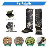 Guêtres imperméables en PVC pour le camping et la randonnée, idéales pour la marche sur la neige, l'escalade et les activités de plein air décontractées - Équipement essentiel pour les passionnés