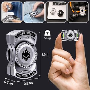 Jouet anti-stress 3-en-1 amusant EDC : Fidget Spinner squelette fantôme personnalisé, Fidget Slider en alliage, Jouet sonore en forme de pièce de monnaie - Product Image 4