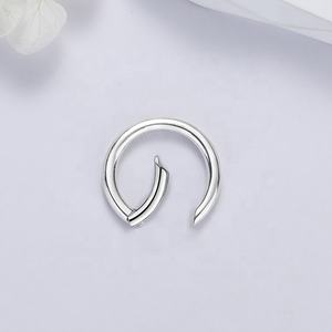 Cierre redondo de resorte de Plata de Ley 925, soporte para abalorios, Clip de anillo redondo para joyería, pulsera, collar, 10mm, 12mm, 14mm, 16, 18 y 20 mm - Product Image 5