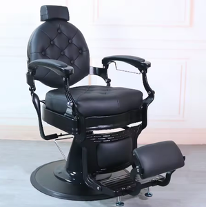 เก้าอี้ตัดผมดีไซน์ทันสมัย พร้อมปั๊มไฮดรอลิกแบบ Heavy-Duty ปรับเอนได้ หมุนได้ หุ้มด้วยหนัง PU - Product Image 1