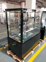 Nouvelle Vitrine Réfrigérée 4 Niveaux en Acier Inoxydable pour Pains et Pâtisseries avec Refroidissement par Ventilation et Contrôle Numérique pour Gâteaux