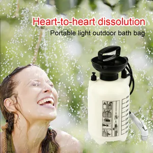 Portable 5L Plastic Bottle Summer Outing Travel Bath Bag For Camping Outdoor Bathing And Shower Set Light For Outdoor Use