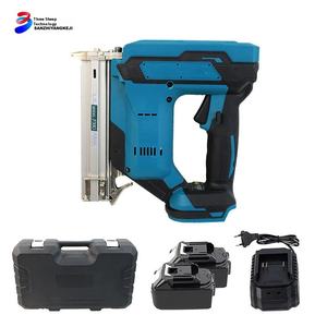 Pistola de grapas eléctrica de litio de alta potencia, pistolas de clavos inalámbricas portátiles para carpintería Air Brad Nailer con fuente de alimentación de batería - Product Image 3