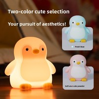 Veilleuse créative en silicone multicolore à changement de couleur, rechargeable par USB, petite lampe d'ambiance pour chambre à coucher