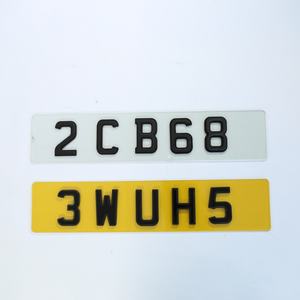 <span class=keywords><strong>Placa</strong></span> en blanco al mejor <span class=keywords><strong>precio</strong></span> de fábrica, <span class=keywords><strong>placa</strong></span> transparente con cinta trasera, matrícula de acrílico europea para matrícula de coche con dígitos de letras 4D - Product Image 4