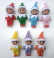 2025 heiß verkaufte Weihnachten Baby dunkle Haut Elf Puppen Baby Elfen Puppen Spielzeug Weihnachts dekoration für Kinder Geschenke
