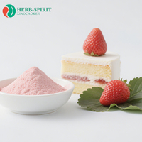 Herbspirit Organique Lyophilisé Fraise Poudre Fraise Extrait De Fruit Saveur Poudre Fruit Poudre
