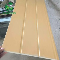 Panneau sandwich pour façade, panneau mural en PU, revêtement mural extérieur pour immeuble de bureaux moderne, résistant au feu