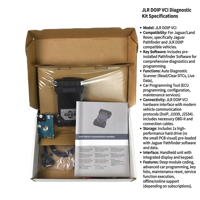Autoxtruck Jaguar Land Rover Pathfinder DOIP VCI Software OBD Auto Diagnostic Scanner & Programming Tool NoSoftware
