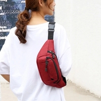 BSCI Custom Sport Nylon Gürtel tasche Frauen Modische Taille Kreuz Brusttasche Verstellbarer Gürtel Logo Dekoration Großhandel Überall