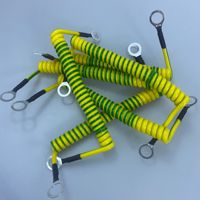 Kabel Pembumian Surya BVR Kuning-Hijau Berisolasi PVC Terminal Tembaga Berlapis Timah Kabel Bumi Kebocoran Jembatan Kabinet PV Elektronik 12V