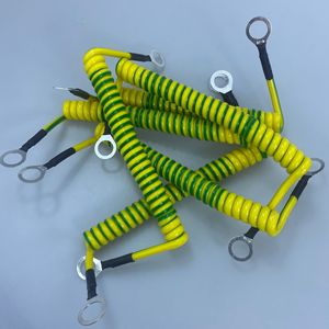 BVR Sarı-Yeşil Güneş Enerjisi Topraklama Kablosu PVC İzoleli Terminaller Kalaylı Bakır PV Kabin Köprü Kaçağı Topraklama Kablosu Elektronik 12V - Product Image 1