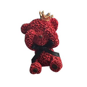 Diffuseur d'arômes pour voiture en forme d'ours rouge et de fleur de pivoine, pour grille d'aération de climatisation, avec fonction d'agrandissement de l'arôme, accessoires automobiles - Product Image 5
