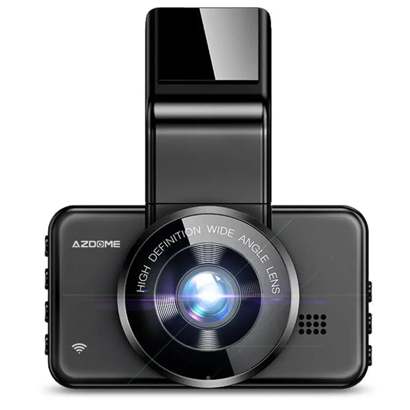 Dash kamera çift Lens 1296P kayıt kamera araba dvr'ı dahili GPS WiFi gece görüş Video kaydedici 24H park izleme
