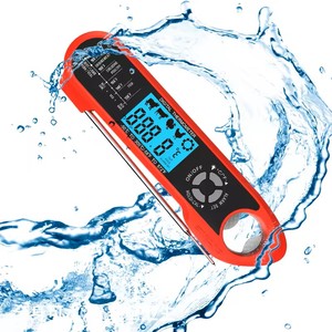 Thermomètre <span class=keywords><strong>à</strong></span> <span class=keywords><strong>Viande</strong></span> Numérique 2-en-1 <span class=keywords><strong>à</strong></span> Lecture Instantanée et Double <span class=keywords><strong>Sonde</strong></span> avec Écran LCD Rétroéclairé <span class=keywords><strong>pour</strong></span> Cuisine, <span class=keywords><strong>Four</strong></span>, Grillade, Confiserie et Barbecue Fumoir - Product Image 3