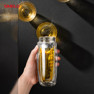 SIMELO 270ML <span class=keywords><strong>affari</strong></span> <span class=keywords><strong>di</strong></span> tè separazione doppio strato termostabilità in vetro tazza per fare il tè tazza con filtro per il tè - Product Image 3