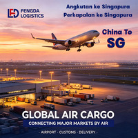 Transitaire aérien porte-à-porte vers Singapour, aéroport de Changi, transport spécial, partenaire d'expédition mondial