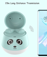 Écouteurs sans fil TWS mini sportifs de haute qualité 2026 avec suppression du bruit, Bluetooth 5.0, étanches IPX-4, batterie 360 mAh, design cartoon