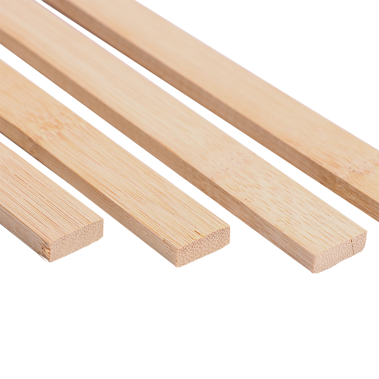 Сушеные круглые бамбуковые палочки для мебели, прямоугольные бамбуковые полоски естественного цвета
