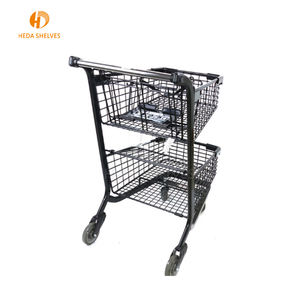 ยุโรปสไตล์ขายส่งโครเมี่ยมโลหะซูเปอร์มาร์เก็ตรถเข็นรถเข็น - Product Image 5