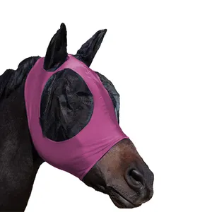 Fly Horse Face Cover Malla transpirable Riding Cover Profesional Nuevo diseño Horse Wear Personalizar Logo Face Cover
