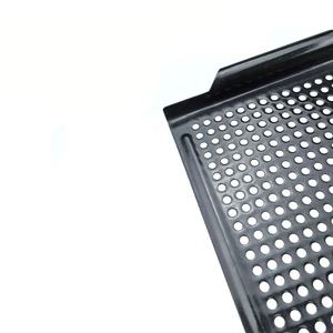 AMZ Hot Sale Non-Stick Metal BBQ <strong>Grill</strong> Tray Barbecue Grilling <strong>Pan</strong> for Outdoor Camping Cooking - Product Image 6