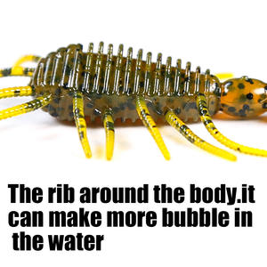 WEI 8 pièces par sac en plastique Stonefly <span class=keywords><strong>nymphe</strong></span> <span class=keywords><strong>pour</strong></span> truite bluegill <span class=keywords><strong>perche</strong></span> ruisseau réaliste artificiel insecte leurre de pêche - Product Image 4