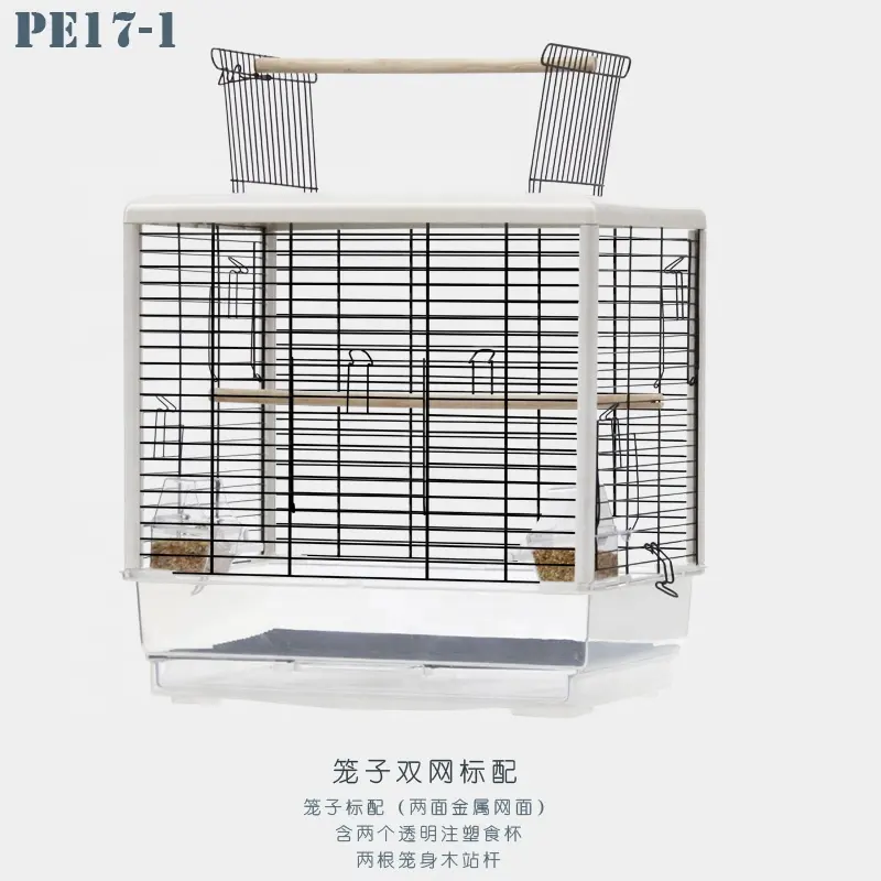 Nova economia aberta topo jogo suportes durável ferro forjado gaiola papagaio gaiola
