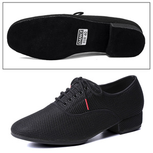 DC9019 chaussures de danse en cuir suédé pour hommes, chaussures de danse de salon modernes, chaussures de danse latine - Product Image 4